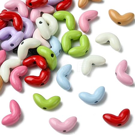 Baking Paint Alloy Beads FIND-CJC0016-45-1