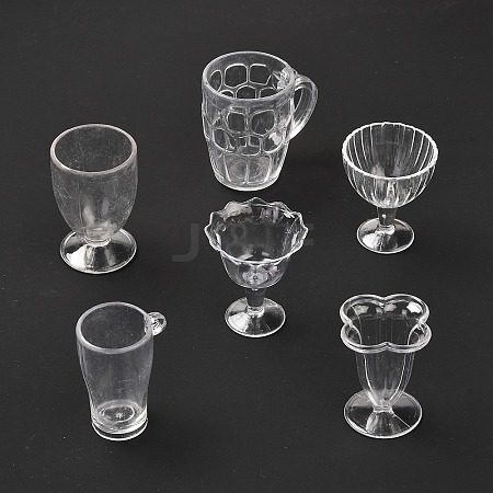 Plastic Mini Cups Set AJEW-K030-05-1