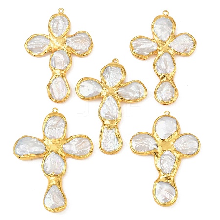 Natura Keshi Pearl Big Pendants KK-H516-26G-1