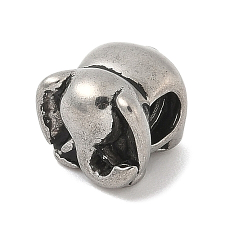 304 Stainless Steel European Beads STAS-S183-04A-AS-1