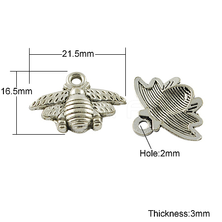 Tibetan Style Alloy Pendants TIBEP-S018-AS-FF-1