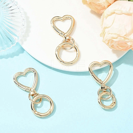 3Pcs Alloy Spring Gate Rings KEYC-JKC01477-1