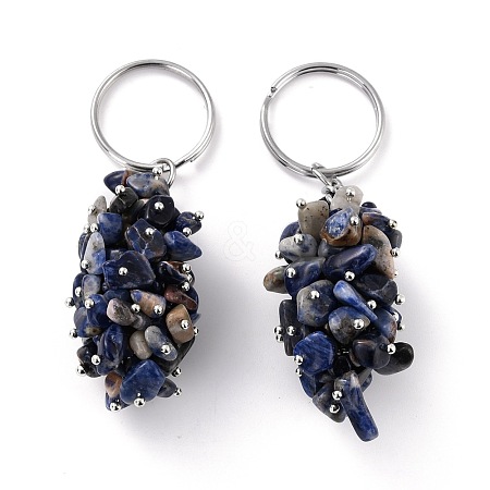 Natural Sodalite Keychain KEYC-C050-01C-RS-1