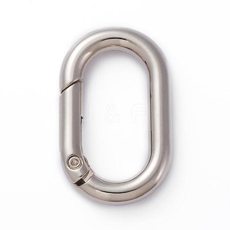 Electroplated Alloy Keychain Clasps PALLOY-G260-01P-1