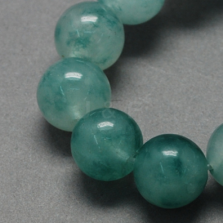 Two Tone Natural White Jade Bead Strands G-R165-10mm-05-1