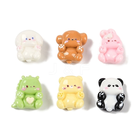 Opaque Resin Animals Decoden Cabochons CRES-M036-06-1