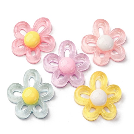 Opaque & Transparent Resin Cabochons CRES-Q012-04E-1