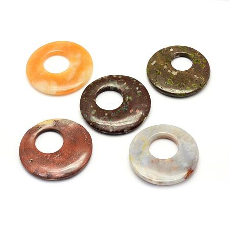 Natural Mixed Stone Pendants G-G694-I-01-1