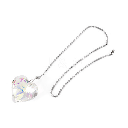 1Pc Glass Ceiling Fan Pull Chain Extenders HJEW-TADJ0001-05A-1