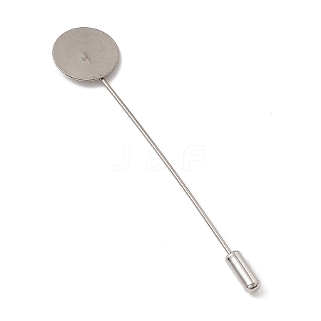 Tarnish Resistant 304 Stainless Steel Lapel Pins Base Settings LS-STAS-E179-01P-1