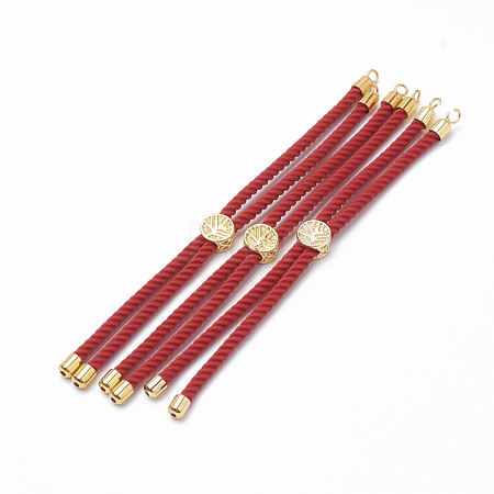 Nylon Twisted Cord Bracelet Making MAK-T003-07G-1