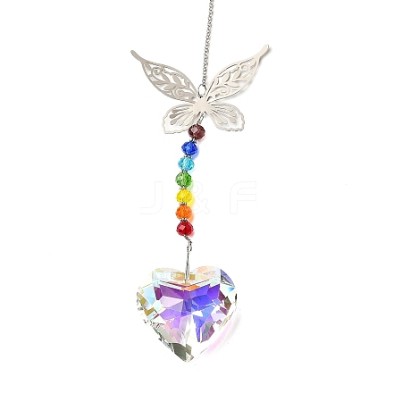 Alloy Butterfly Hanging Ornaments LS-HJEW-C011-02P-1