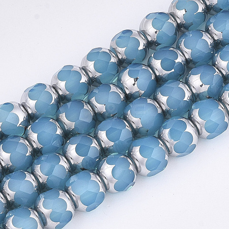 Electroplate Glass Beads Strands EGLA-T019-03A-1
