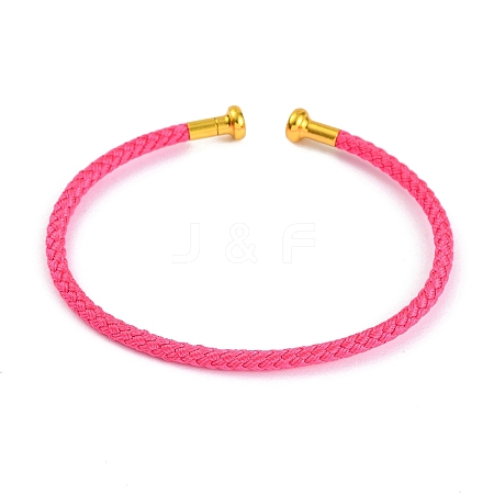 Braided Carbon Steel Wire Bracelet Making MAK-A017-B45-1