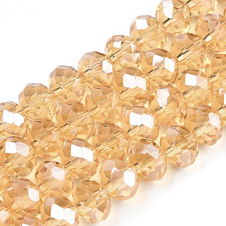 Electroplate Glass Beads Strands LS-EGLA-A034-T6mm-A30-1