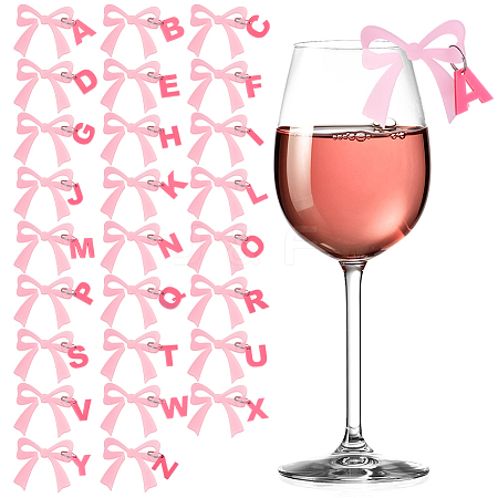 1 Bag Acrylic Wine Glass Charms OACR-OC0001-27-1