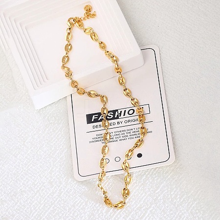 316 Surgical Stainless Steel Link Chain Necklaces NJEW-P324-05C-G-1