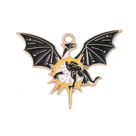 Alloy Enamel Pendants ENAM-P258-05C-G-1