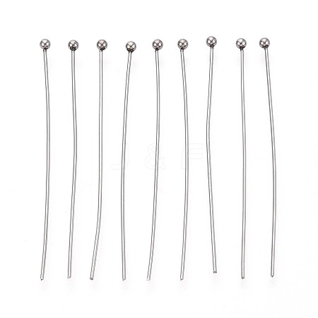 304 Stainless Steel Head Pins STAS-T065-45mm-20P-1