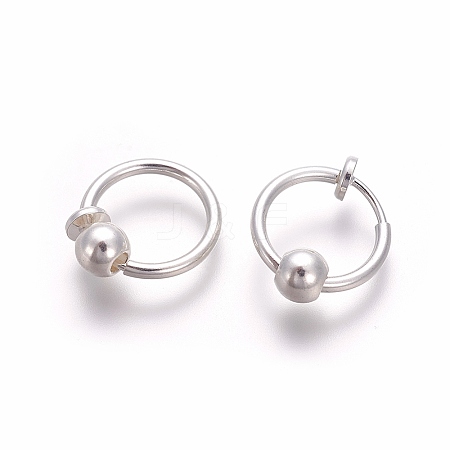 Electroplate Brass Retractable Clip-on Earrings LS-EJEW-L221-02A-1