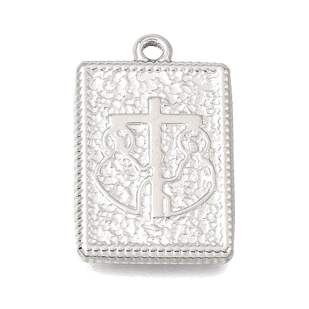 304 Stainless Steel Pendants STAS-D391-05P-02-1