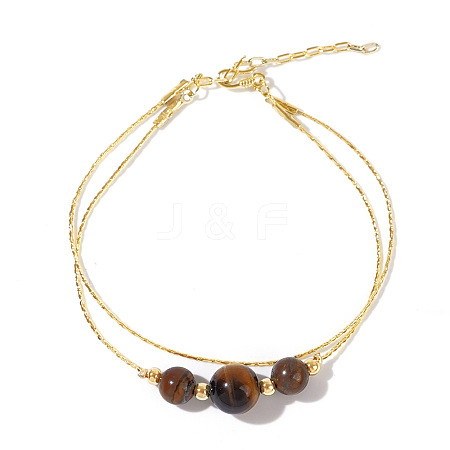 Natuarl Tiger Eye Multi-strand Bracelets RR9112-1