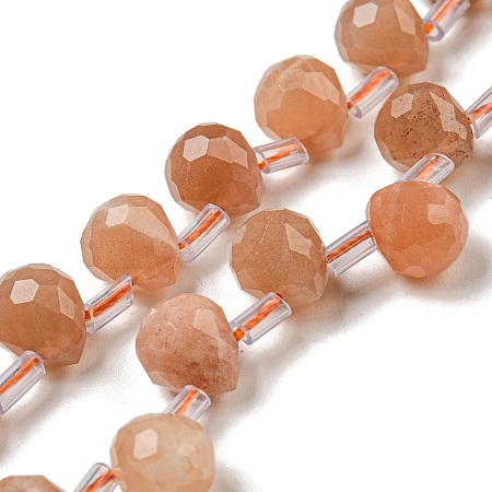 Natural Sunstone Beads Strands G-H297-B14-02-1