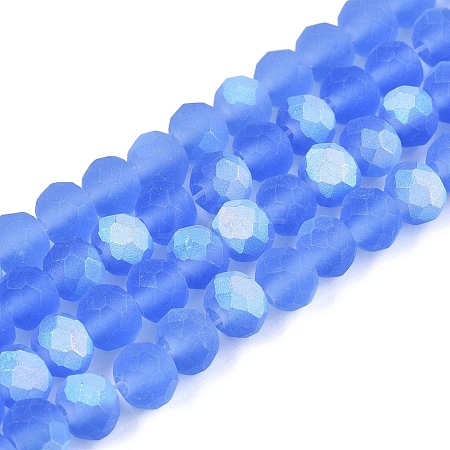Transparent Glass Beads Strands LS-EGLA-A044-T6mm-MB14-1