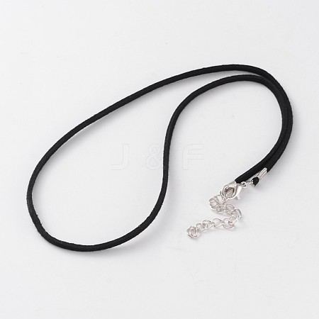 Faux Suede Cord Necklace Making MAK-E662-14-1
