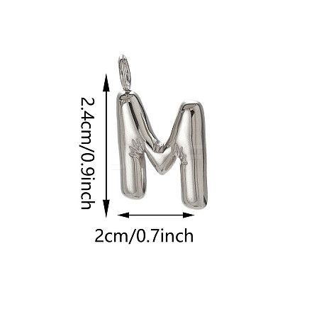 304 Stainless Steel Pendants STAS-A125-01P-M-1