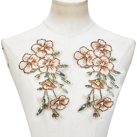 2Pcs Flower Clothing Patches DIY-GF0012-86B-1