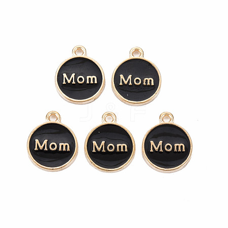 Mother's Day Alloy Enamel Charms ENAM-T016-11B-RS-1