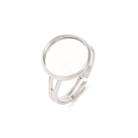 Adjustable Brass Ring Components KK-Q573-004P-1