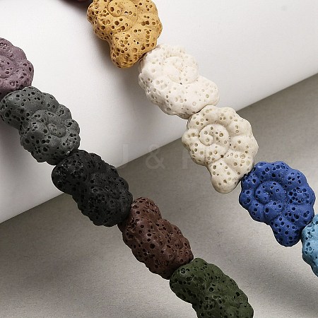 Natural Lava Rock Beads Strands G-G347-01A-1