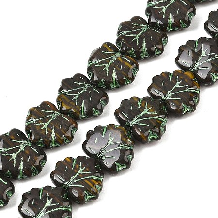 Czech Pressed Glass Beads GLAA-I061-51C-1
