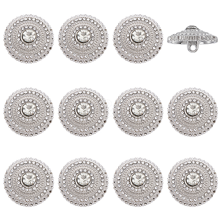 12PC 1-Hole Alloy Buttons DIY-FG0007-29P-1