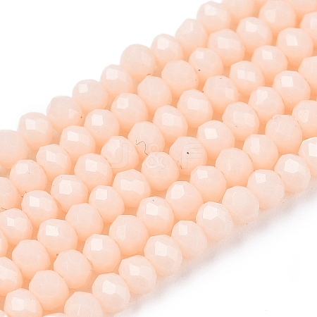 Opaque Solid Color Imitation Jade Glass Beads Strands EGLA-A044-P2mm-D05-1