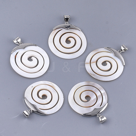 Freshwater Shell Pendants SHEL-S275-04-1