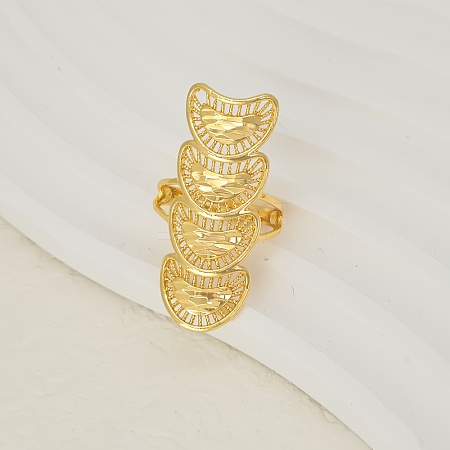 Elegant and Luxurious European Style Brass Cuff Rings for Women QT0315-3-1