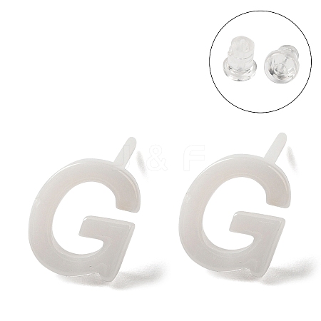 Hypoallergenic Bioceramics Zirconia Ceramic Stud Earrings EJEW-F340-04G-1