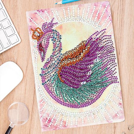 DIY Animal Theme Notebook Diamond Painting Kits DIAM-PW0004-111B-1