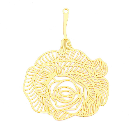 Brass Filigree Big Pendants KKC-T003-35G-1