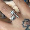Alloy Cuff Open Rings for Women WGDF1DA-01-2