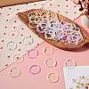 150Pcs 6 Colors Plastic Loose Leaf Book Binder Hinged Rings FIND-TA0010-54A-5