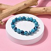 Ocean White Jade Stretch Bracelets BJEW-G019-4-3