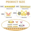 8Pcs Alloy Rhinestone Watch Band Rings FIND-CJ0005-40-2