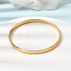 304 Stainless Steel Plain Bangles for Women Men BJEW-Z167-01G-04-2