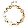 12 Constellations 304 Stainless Steel Link Chain Bracelets BJEW-I239-01G-06-4