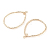 Brass Open Back Bezel Pendants LS-KK-N256-01G-G-2