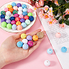 Opaque Acrylic Beads MACR-SP0001-08-3